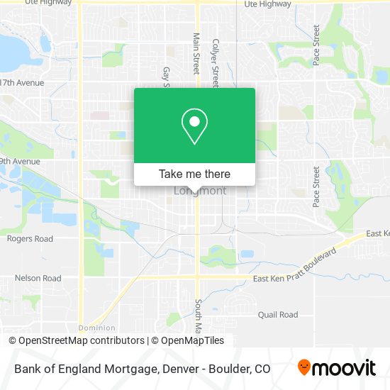 Mapa de Bank of England Mortgage