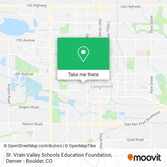 Mapa de St. Vrain Valley Schools Education Foundation