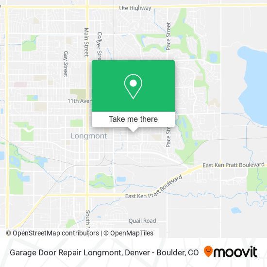 Garage Door Repair Longmont map