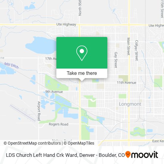 Mapa de LDS Church Left Hand Crk Ward