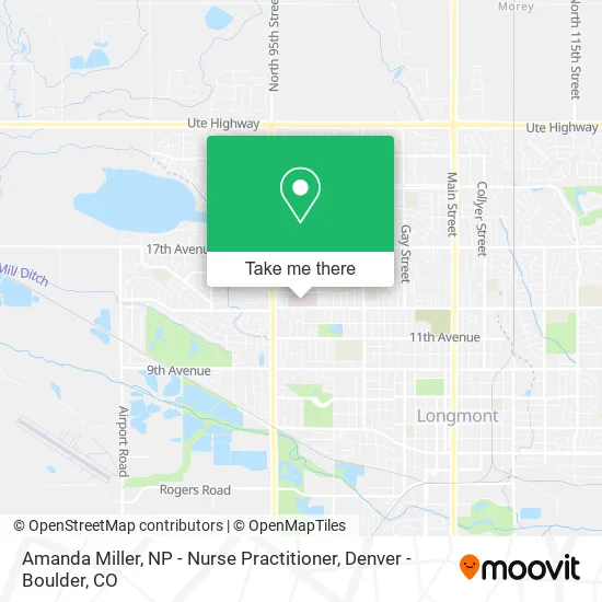 Amanda Miller, NP - Nurse Practitioner map