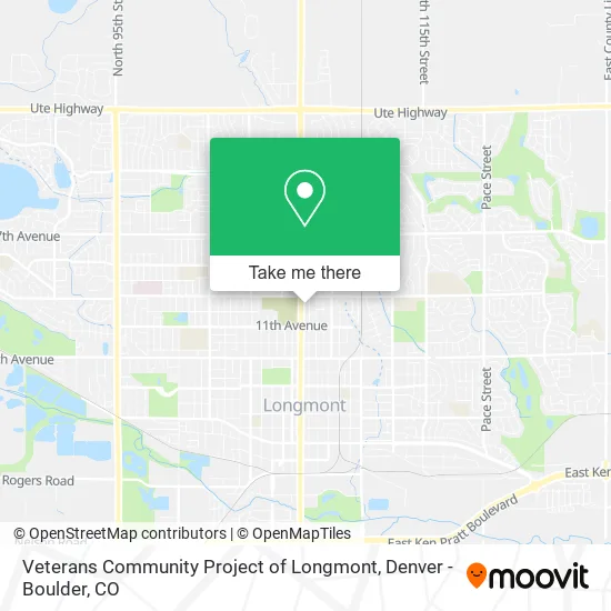 Veterans Community Project of Longmont map
