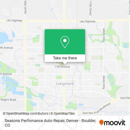 Seasons Perfomance Auto Repair map