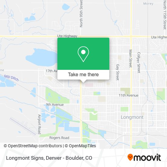 Mapa de Longmont Signs