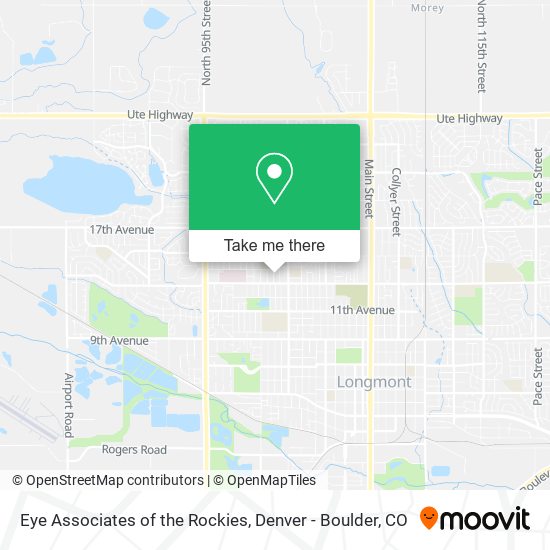 Eye Associates of the Rockies map