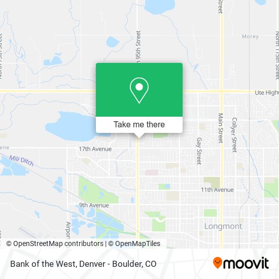 Bank of the West map