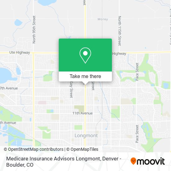 Mapa de Medicare Insurance Advisors Longmont