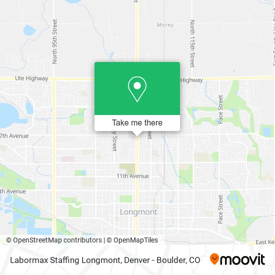 Labormax Staffing Longmont map