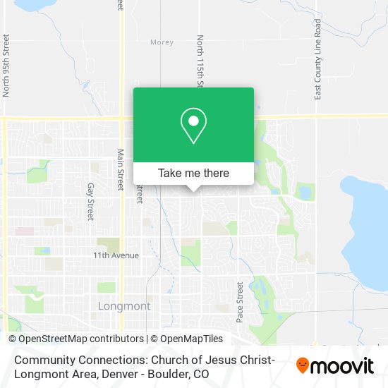 Community Connections: Church of Jesus Christ-Longmont Area map
