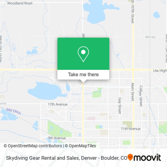 Mapa de Skydiving Gear Rental and Sales