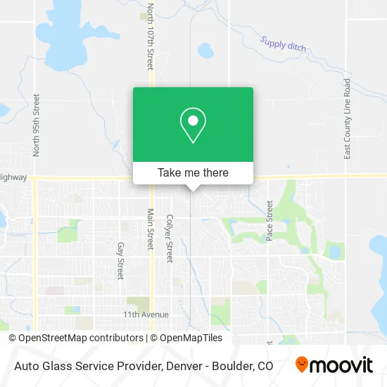 Auto Glass Service Provider map