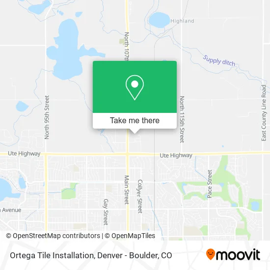 Ortega Tile Installation map