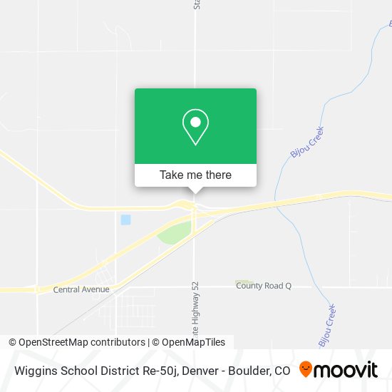 Mapa de Wiggins School District Re-50j