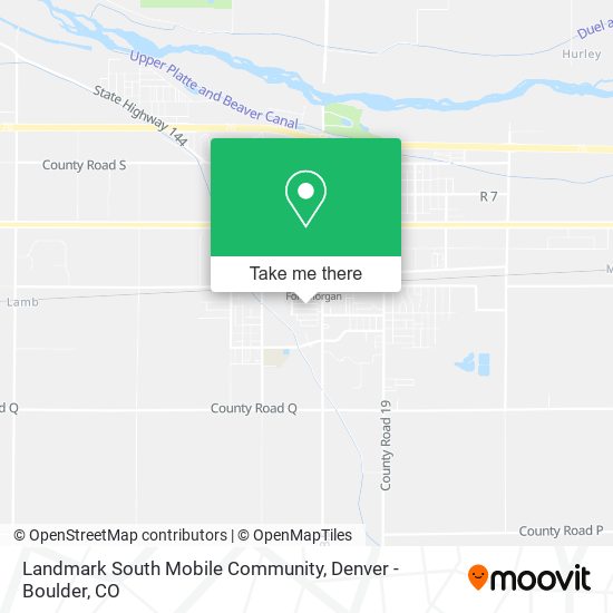 Landmark South Mobile Community map