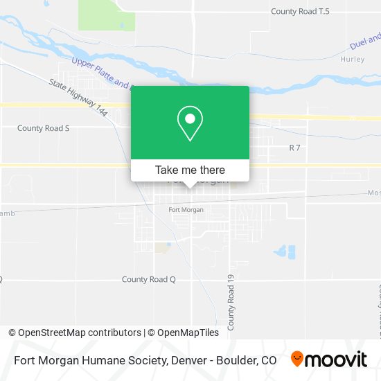 Fort Morgan Humane Society map