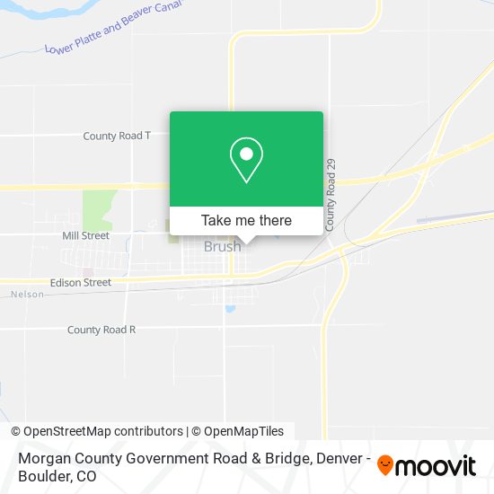 Morgan County Government Road & Bridge map