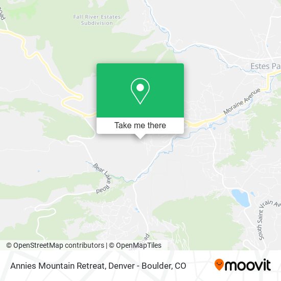 Annies Mountain Retreat map