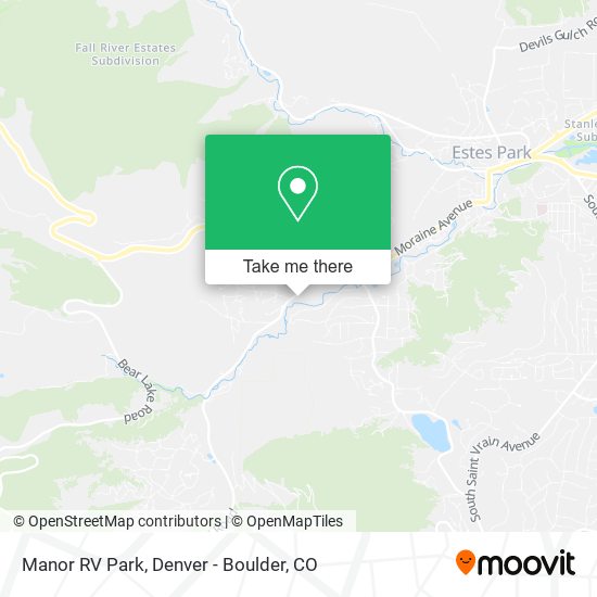 Mapa de Manor RV Park
