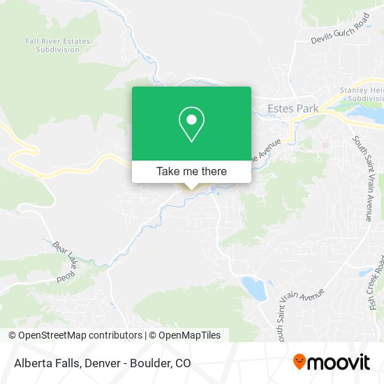 Alberta Falls map
