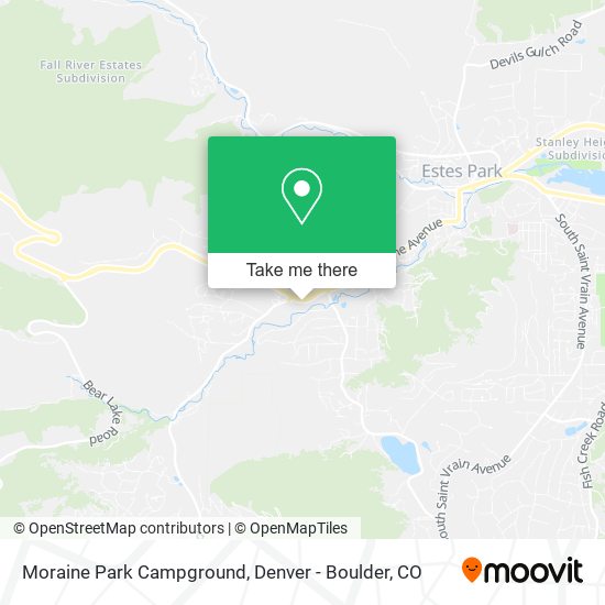 Moraine Park Campground map