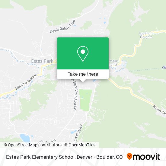 Mapa de Estes Park Elementary School