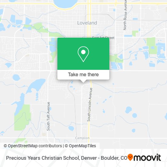 Precious Years Christian School map