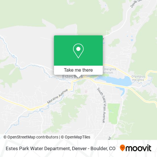 Mapa de Estes Park Water Department