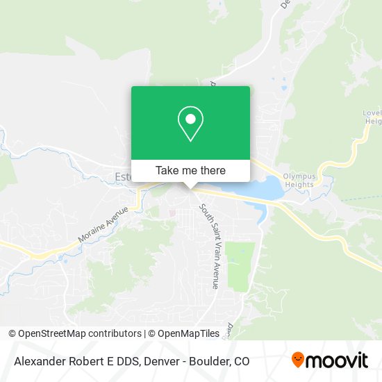 Alexander Robert E DDS map