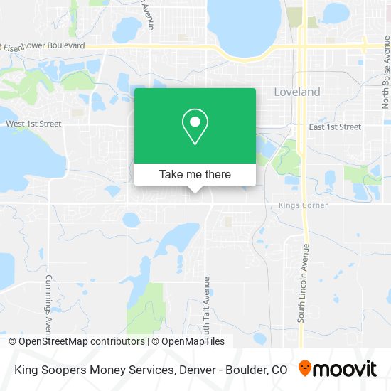 King Soopers Money Services map