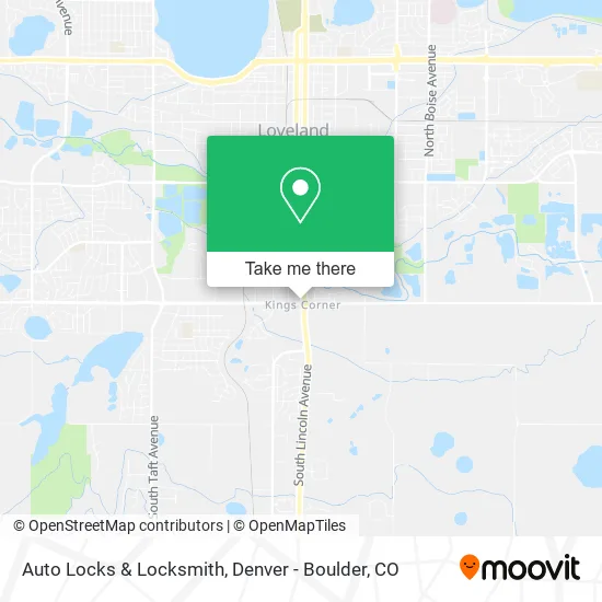 Mapa de Auto Locks & Locksmith