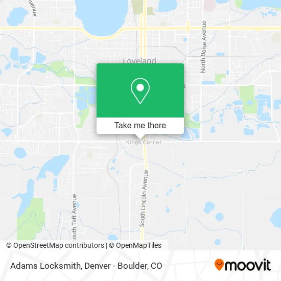 Adams Locksmith map