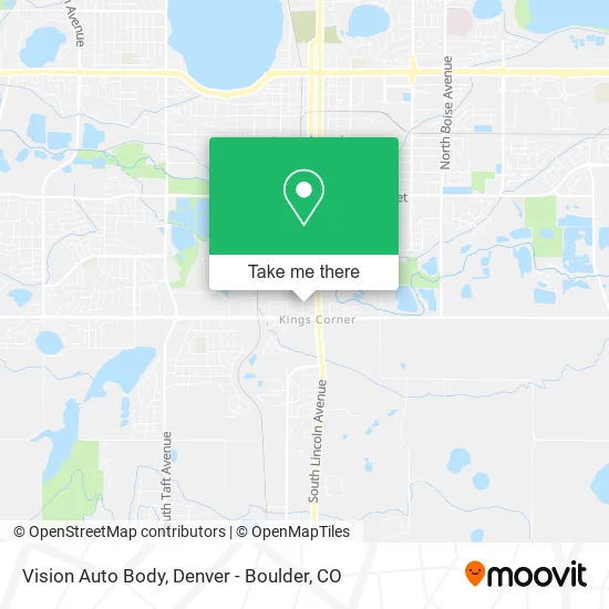 Vision Auto Body map