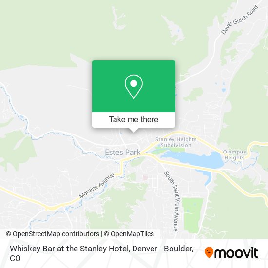 Mapa de Whiskey Bar at the Stanley Hotel