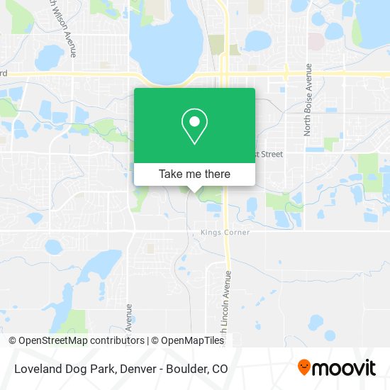 Loveland Dog Park map