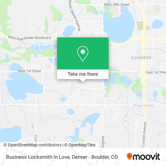 Business Locksmith In Love map