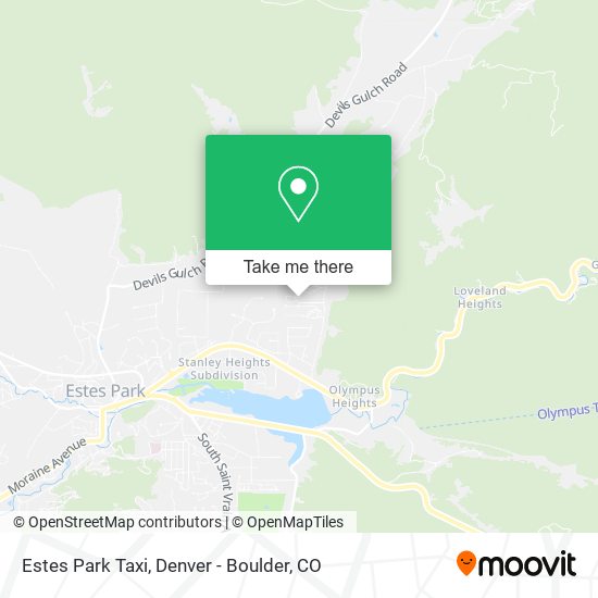 Mapa de Estes Park Taxi