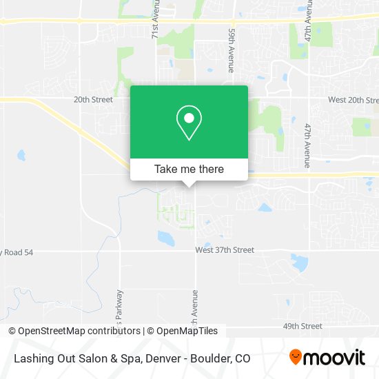 Lashing Out Salon & Spa map