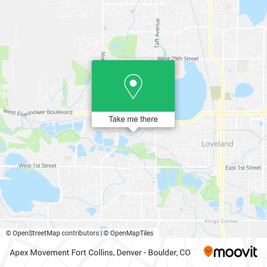 Apex Movement Fort Collins map