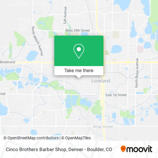 Cinco Brothers Barber Shop map