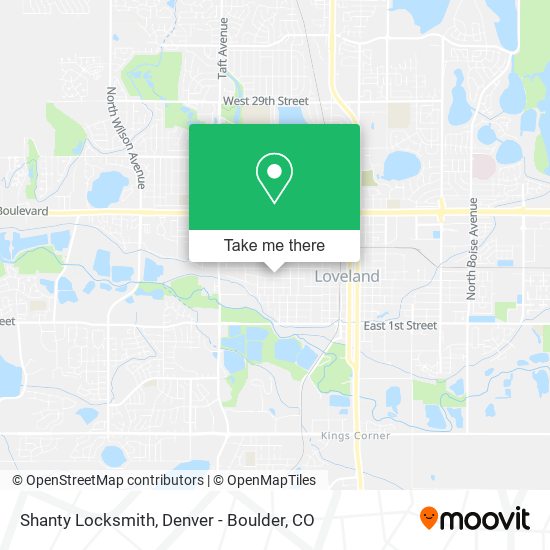 Shanty Locksmith map