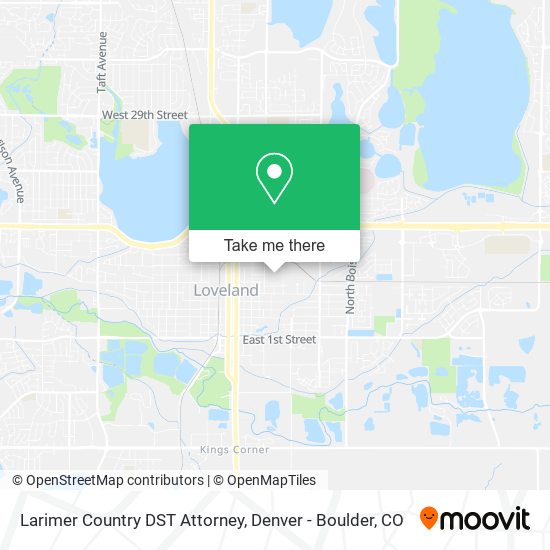 Mapa de Larimer Country DST Attorney