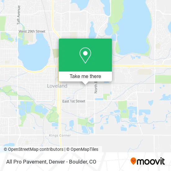 All Pro Pavement map