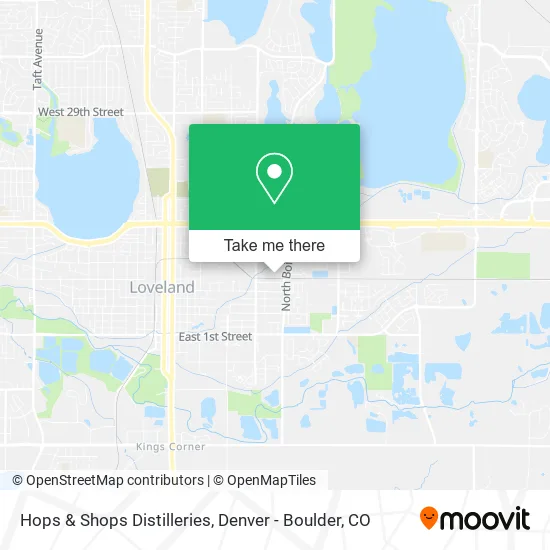 Hops & Shops Distilleries map