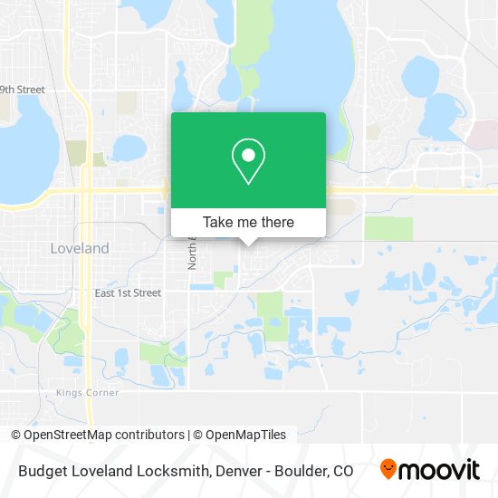 Budget Loveland Locksmith map