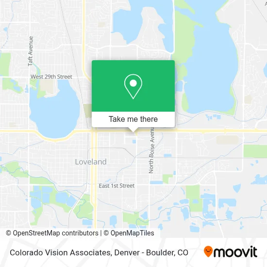 Colorado Vision Associates map