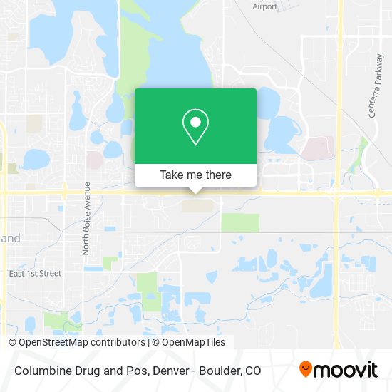 Mapa de Columbine Drug and Pos