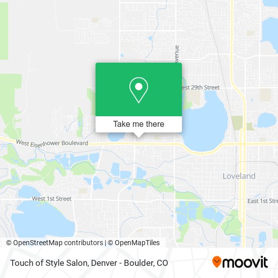 Mapa de Touch of Style Salon