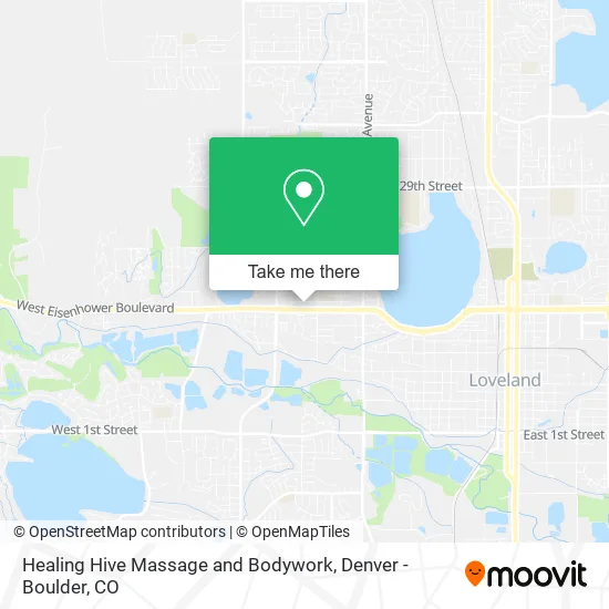 Healing Hive Massage and Bodywork map