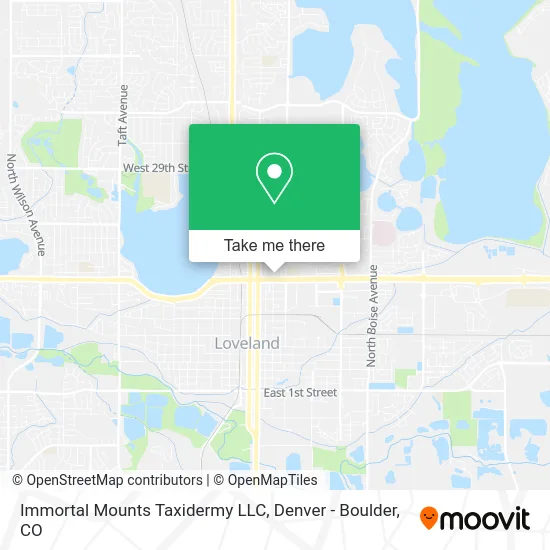 Immortal Mounts Taxidermy LLC map