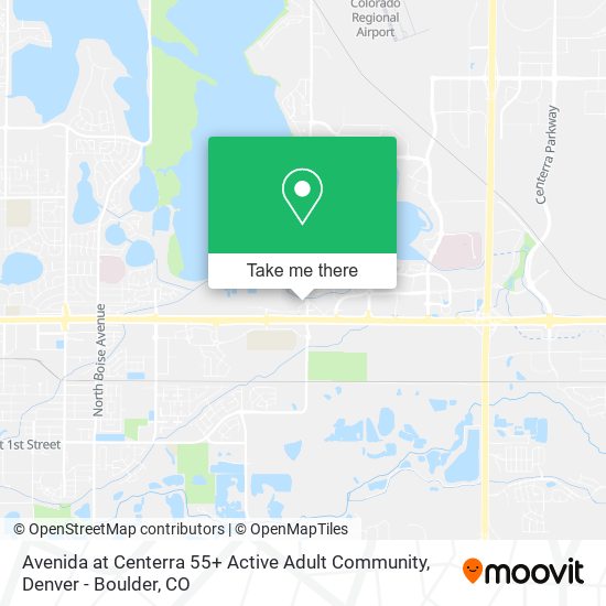 Avenida at Centerra 55+ Active Adult Community map